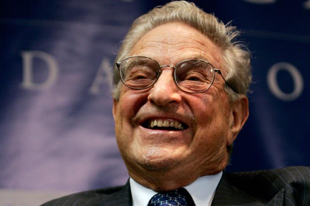 George Soros, Chairman of the Open Society Institute, smiles at a forum sponsored by the New America Foundation in Washington September 13, 2006. Soros discussed "the age of fallibility, the consequences of the war on terror".    REUTERS/Jason Reed  (UNITED STATES)