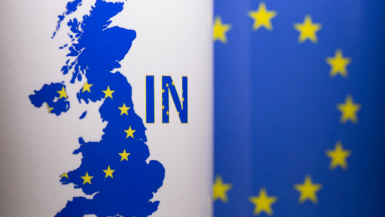 LONDON, UNITED KINGDOM - MARCH 17:  In this photo illustration, the word 'IN' is depicted on a mug on March 17, 2016 in London, United Kingdom. The United Kingdom will hold a referendum on June 23, 2016 to decide whether or not to remain a member of the European Union (EU), an economic and political partnership involving 28 European countries which allows members to trade together in a single market and free movement across its borders for citizens.  (Photo by Dan Kitwood/Getty Images)