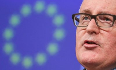 epa06399827 First Vice-President of European Commission in charge of Better regulation, Inter-Institutional Relations, rule of Law and Charter of Fundamental Rights, Dutch, Frans Timmermans gives a press conference after the weekly College Meeting on the rule of law in Poland at the European Commission in Brussels, Belgium, 20 December 2017. European Commission acts to defend judicial independence in Poland.  EPA/STEPHANIE LECOCQ