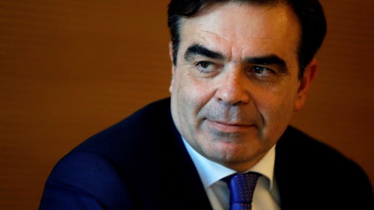 epa06592110 Chief Spokesperson of the European Commission, Margaritis Schinas, attends 'The future of Europe; answers and alternatives' conference at Universidad Catolica of Valencia (UCV) in Valencia, Spain, 09 March 2018. The spokesman of the European Commission said that after the economic and the migration crisis, Brexit, the rise of populism and jihadist terrorism, he believed Europe will overcome.  EPA/Kai Forsterling
