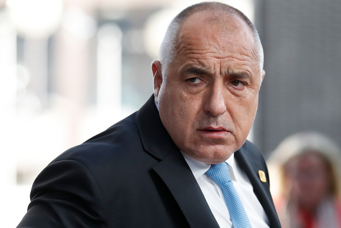 Bulgarian Prime Minister Boyko Borissov arrives for an EU summit at the Europa building in Brussels, Wednesday, April 10, 2019. European Union leaders meet Wednesday in Brussels for an emergency summit to discuss a new Brexit extension. (AP Photo/Alastair Grant, Pool)